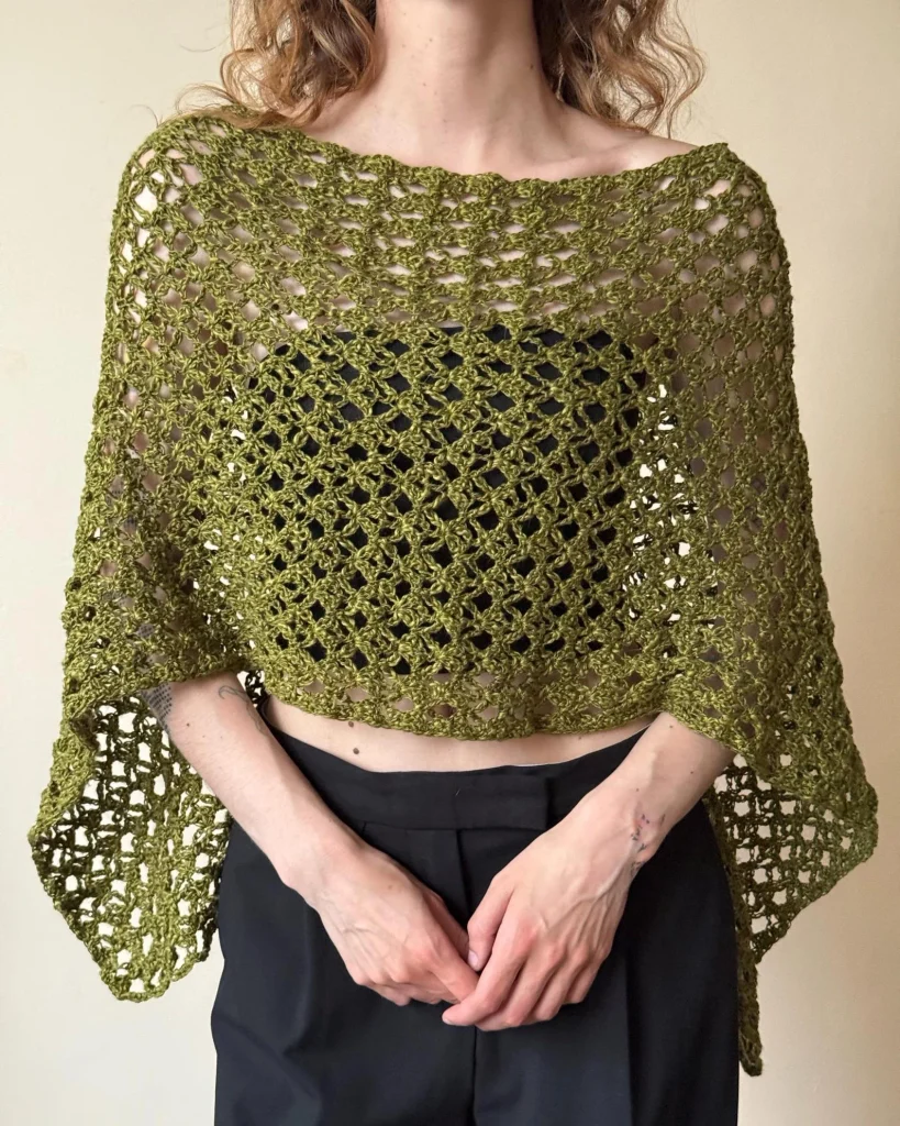 crochet a mesh top